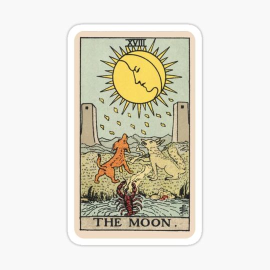 Discover Tarot Card - The Moon