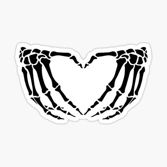 Discover Skeleton Heart Hands, Halloween, goth, x ray