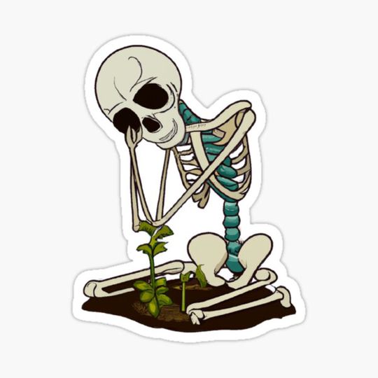Discover sad skeleton