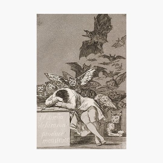 Discover The Sleep Of Reason Produces Monsters, by Francisco Goya.