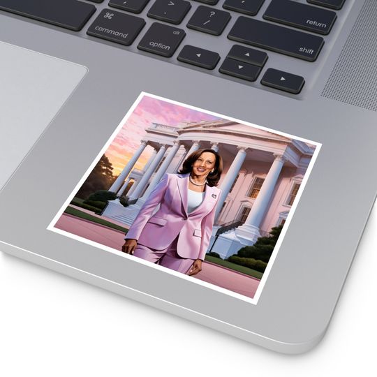 Discover Kamala Harris Digi-Art Sticker, Indoor\Outdoor Vinyl Sticker, Kamala Harris 2024