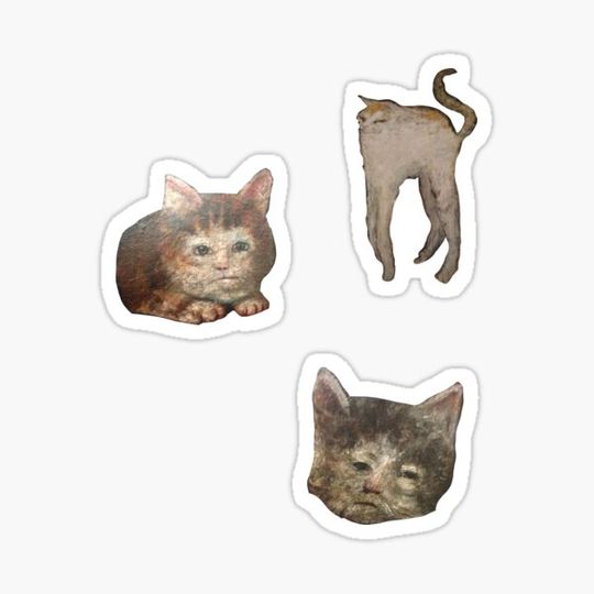 Medieval cats sticker pack