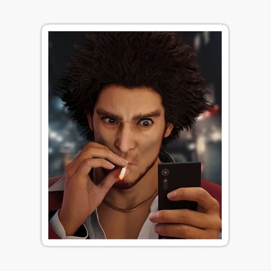 Discover deep inhale Yakuza meme Samsung 	 Phone Case