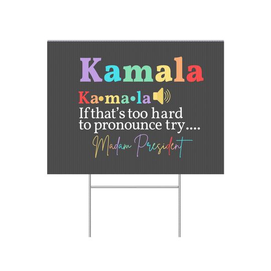 Discover Kamala Harris Yard Sign, Madam President Yard Sign, Vote Kamala Harris
