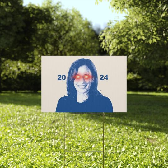 Discover Dark Kamala Funny KAMALA HARRIS 2024 Double Sided Waterproof Yard Si