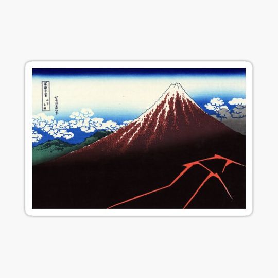 Discover Hokusai: Rainstorm Beneath the Summit (Sanka hakuu)