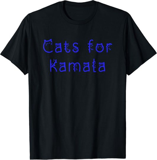 Discover Cat Ladies for Kamala Cat Typography Alphabet Cute Simple T-Shirt