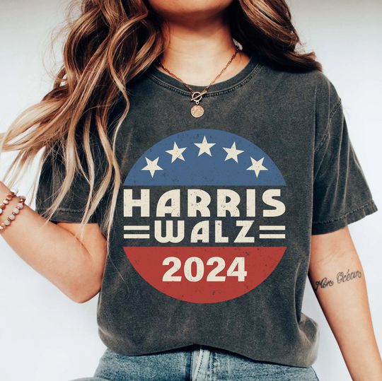 Discover Harris Walz Shirt, Kamala Harris Tim Walz President VP 2024 Shirt, Tim Walz