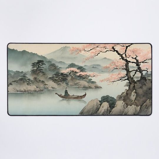 Discover Shin-hanga Serenity: The Tranquil Artistry of "Riverside Reflections"