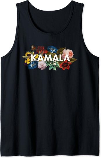 Discover Kamala Harris Vintage Floral Feminine First Female President Tank Top