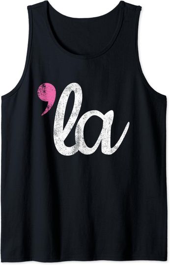 Discover Comma + La Kamala 2024 , La Harris President 2024 Election Tank Top