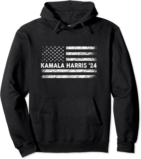 Discover Vintage Kamala Harris 2024 For President Election Campaign Pullover Hoodie