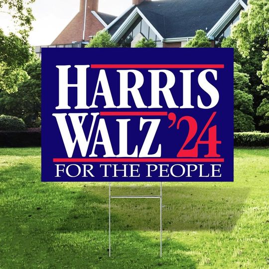 Discover Kamala Harris Tim Walz for President 2024 Yard Sign, 2024 Campaign Election Sign