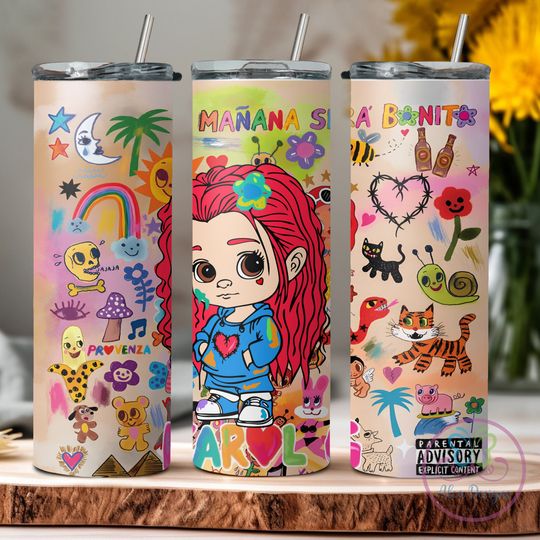 Discover Karol G Tumbler, Manana Sera Bonito Tumbler With Liz And Straw