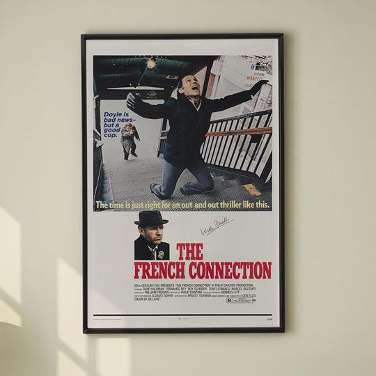 Discover The French Connection Movie Poster, High quality canvas print, Minimalist Poster
