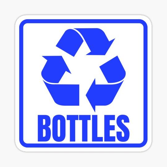 Discover Recycle bin labels with recycle symbol