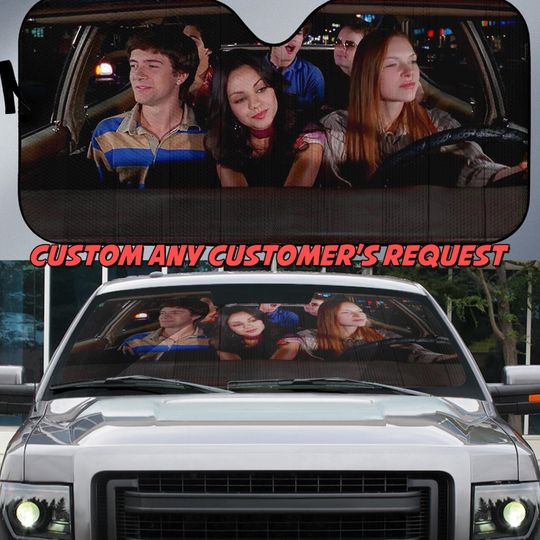 Discover Personalize Teenage Friends 70s Car Sunshade