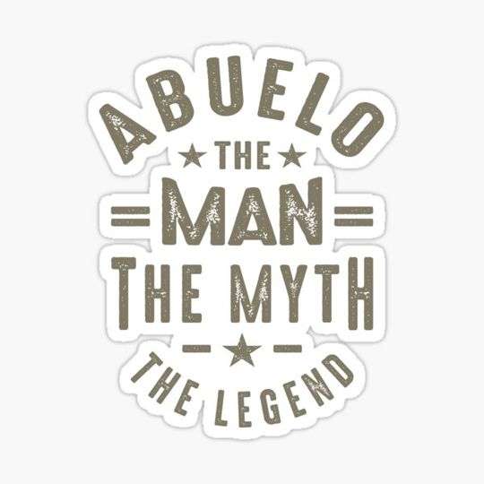 Discover Mens Abuelo The Man Myth Legend Christmas Dad/Grandpa