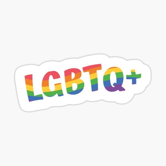 Discover Love in Colors: Illustration of LGBTQ+ Letters in Rainbow Hues