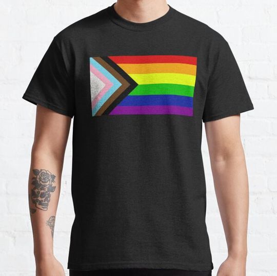 Discover LGBTQA+ Progress Flag for Rainbow Pride and Racially Equality