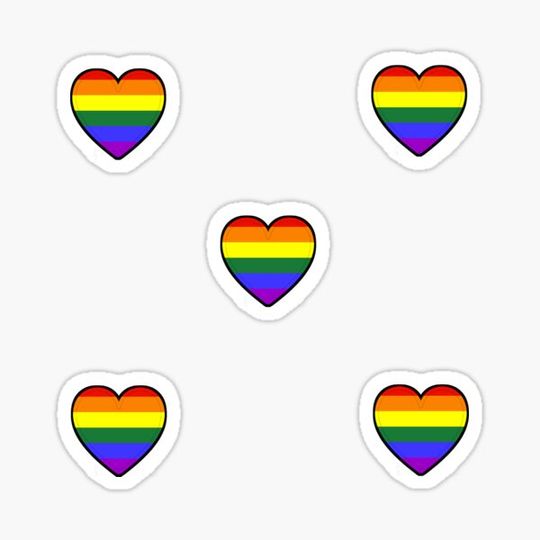 Discover Small Hearts Gay Pride Flag