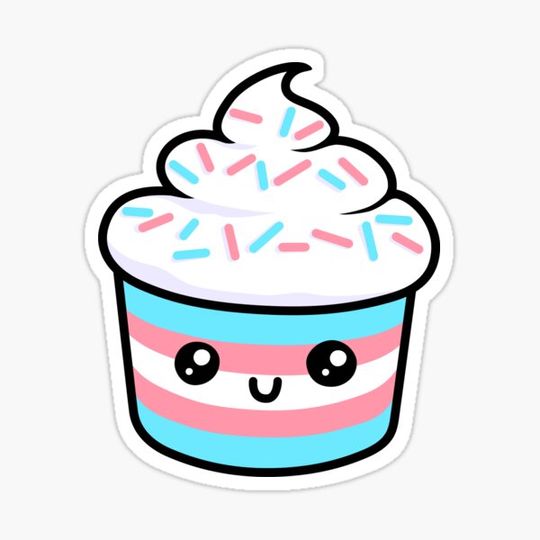 Discover Happy Trans Cupcake