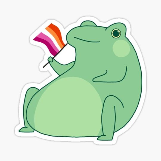 Discover Lesbian Pride Frog