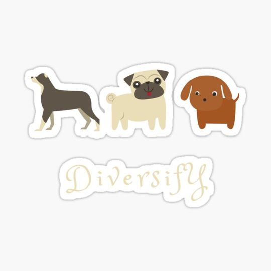 Discover Diversify Dog Puppy Lover Funny Novelty Cool