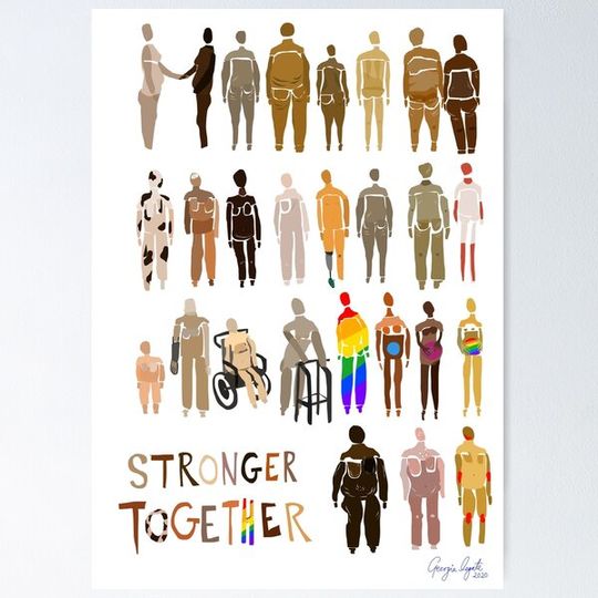 Discover Stronger Together Inclusivity Diversity Artwork