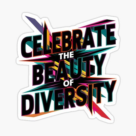 Discover Celebrate the beauty of diversity Artwork Print