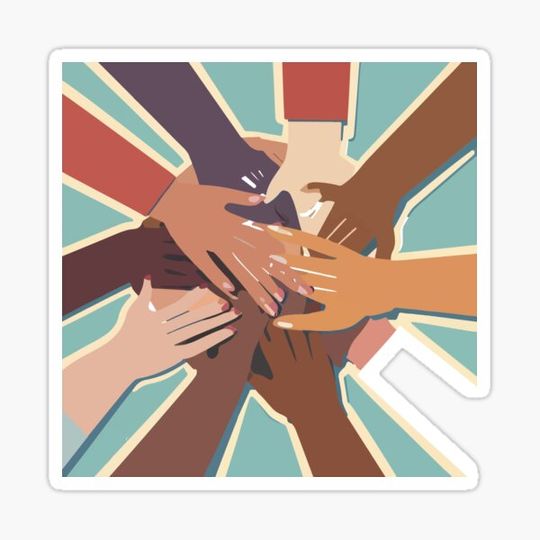 Discover Unity in Diversity - Hands in Circle Illustration
