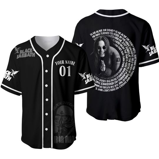 Discover Personalized Black Sabbath Baseball Jersey