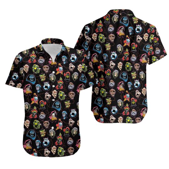Discover MYSTERY MANIACS SCOOBY-DOO VILLAINS PATTERN HAWAIIAN SHIRT