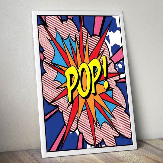Discover Roy Lichtenstein Print, Pop Art Poster, Wall Art Premium Matte Vertical Poster