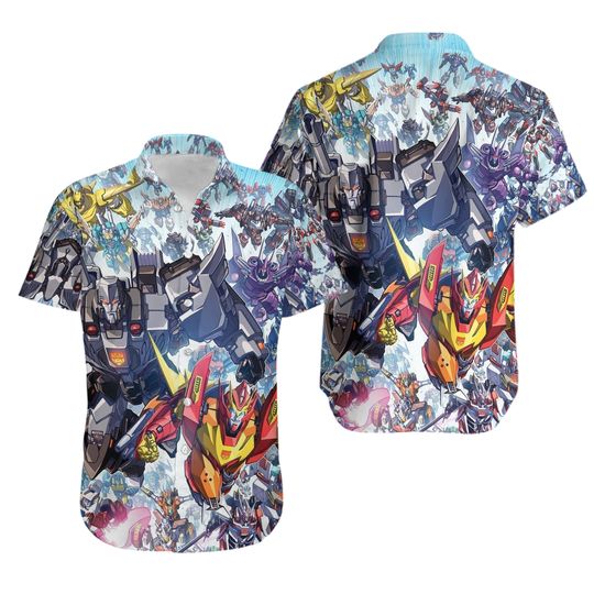 Discover Transformers Cartoon Poster Movie Hawaiian Shirt