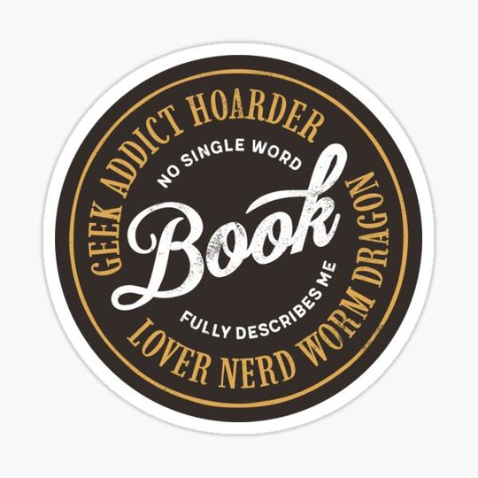 Discover Book Dragon Worm Nerd Hoarder Geek Define