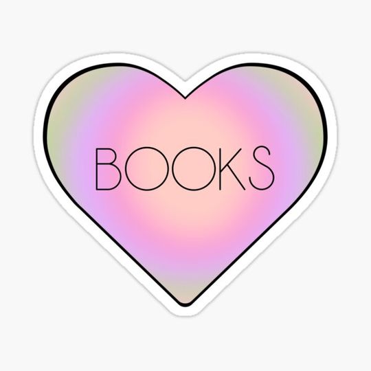 Discover I heart books pastel