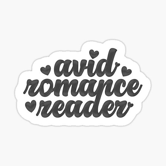 Discover Black Avid Romance Reader Book Sticker