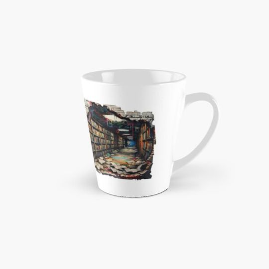 Discover The detailed depiction of the broken library design offers a unique and eye-catching piece. It's perfect for showcasing a love for literature and hidden wonders.