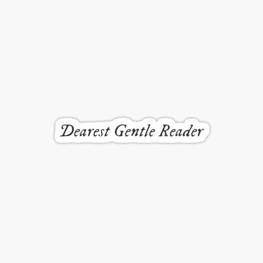 Discover Dearest Gentle Reader | Bridgerton sticker | Lady Whistledown