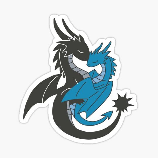 Discover Fourth Wing dragons snuggling Tairn & Sgaeyl