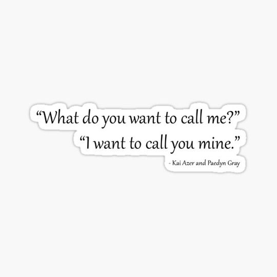 Discover I want to call you mine - Kai Azer Powerless