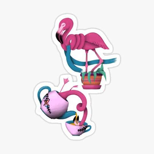 Discover Quirky Weird Flamingos - Teapot Flamingo & Houseplant Flamingo