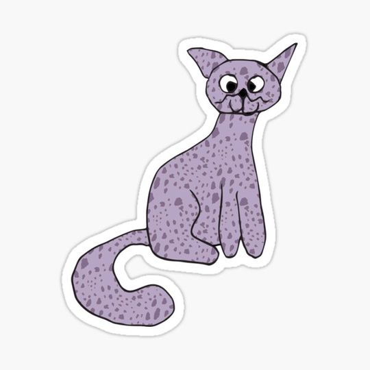 Discover Quirky purple cat