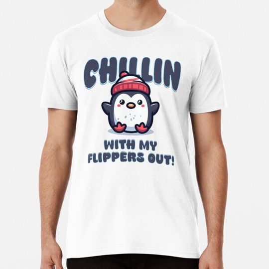 Discover Chillin with my Flippers out! Kawaii Pinguin