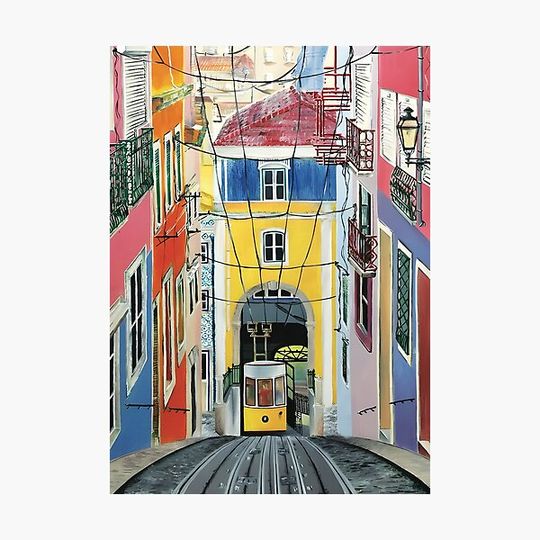 Discover Lisbon Portugal Art Print Travel Gift and Home Decor