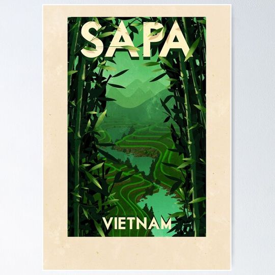 Discover Travel Poster - Sapa Vietnam