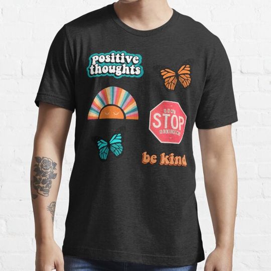 Discover Trendy Sticker Pack orange & teal Sticker