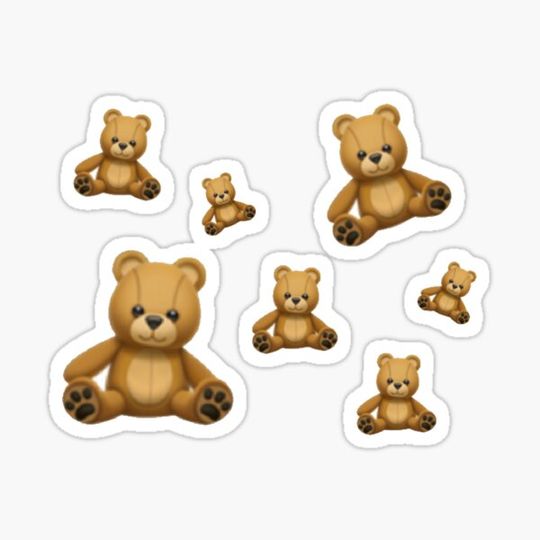Discover 7 little Emoji teddy bears design