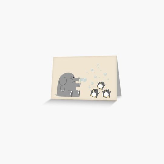 Discover Elephants & Penguins love bubbles.